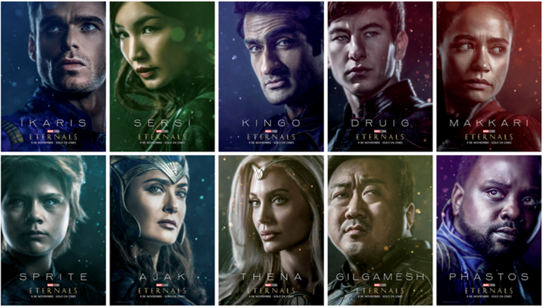 Nuevos pósters y descripción de personajes de Eternals de Marvel Studios